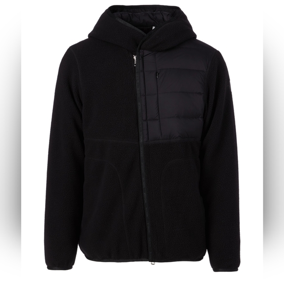 Moncler Feyder Panelled Fleece and Quilted Shell Hooded Down Jacket 3 - Picture 1 of 15